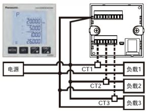 電源相同，單相2線的情況下，最多可同時(shí)測(cè)量3電路。